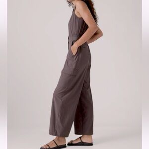 Nwt ATHLETA Brooklyn Utility Jumpsuit Dark Grey